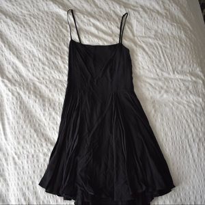 Silence and Noise Open Back Black Skater Dress